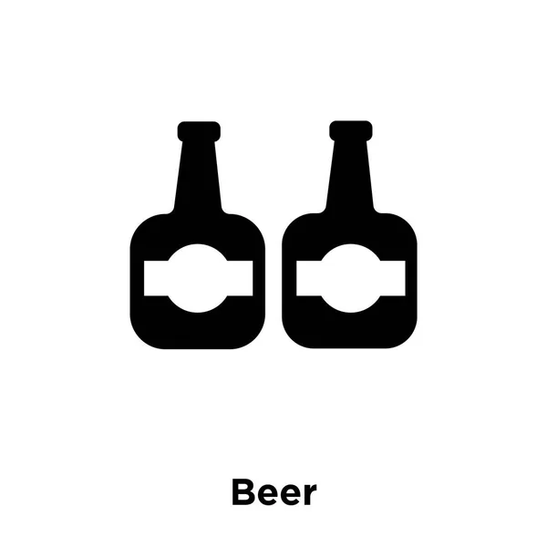 Icono Cerveza Vector Aislado Sobre Fondo Blanco Concepto Logotipo Signo — Archivo Imágenes Vectoriales