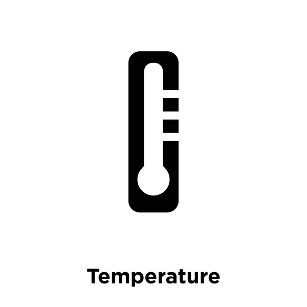 Temperature Icon Vector Isolated White Background Logo Concept Temperature Sign — Stock Vector