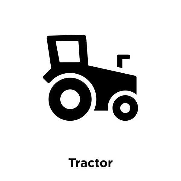 Traktor Wektor Ikona Białym Tle Białym Tle Koncepcja Logo Znaku — Wektor stockowy