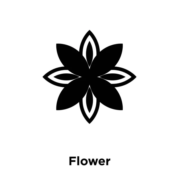 Flor Icono Vector Aislado Sobre Fondo Blanco Logotipo Concepto Signo — Vector de stock