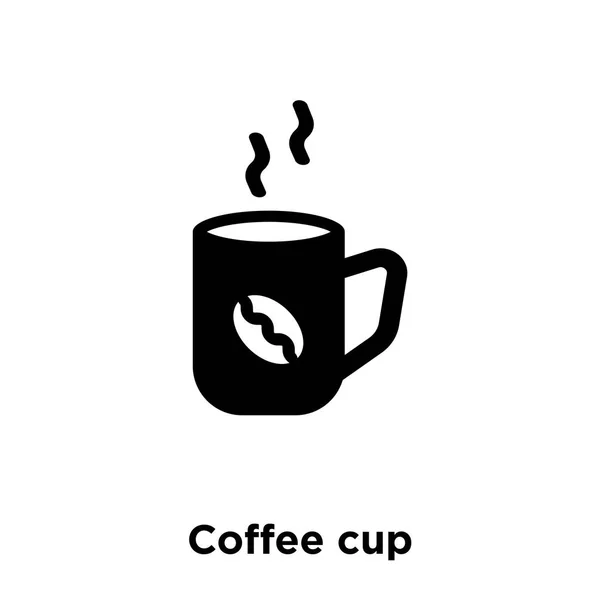 Vector Icono Taza Café Aislado Sobre Fondo Blanco Concepto Logotipo — Vector de stock