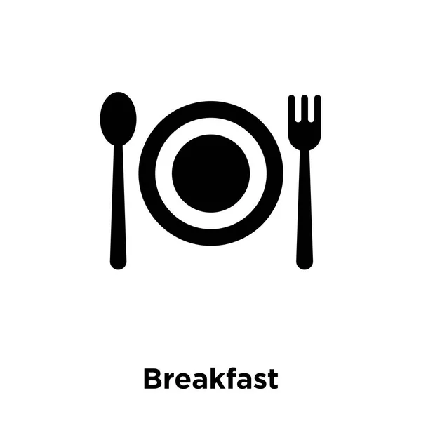 Pequeno Almoço Ícone Vetor Isolado Fundo Branco Conceito Logotipo Sinal —  Vetores de Stock
