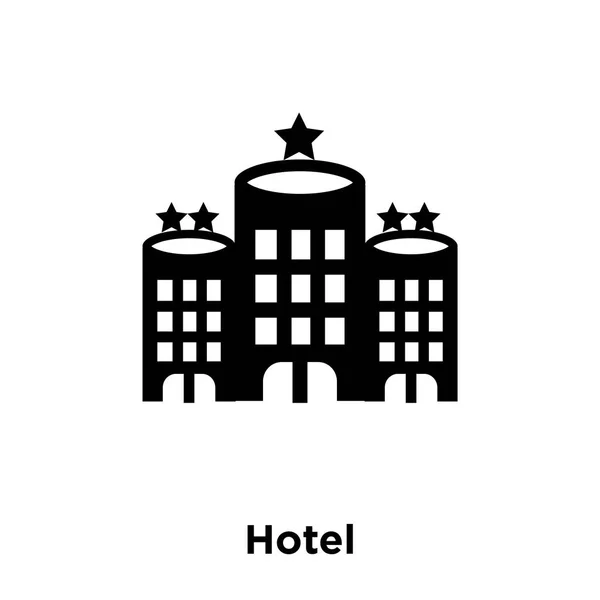 Vetor Ícone Hotel Isolado Fundo Branco Conceito Logotipo Sinal Hotel — Vetor de Stock