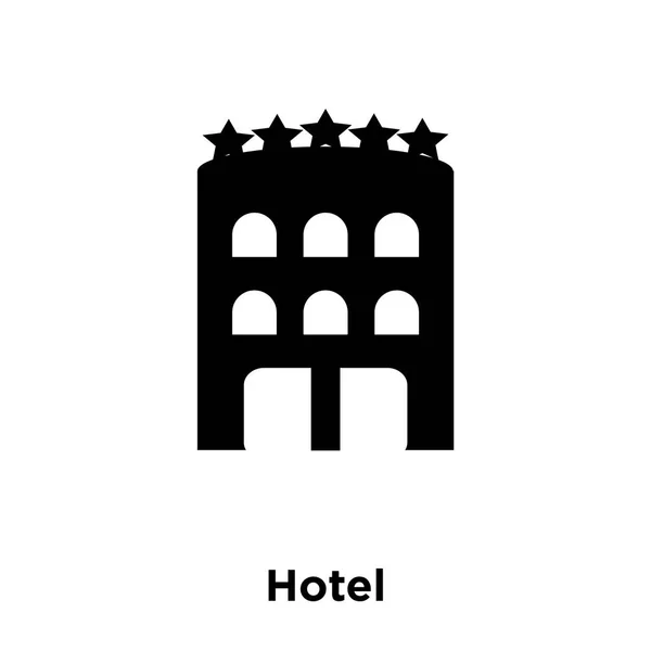 Vetor Ícone Hotel Isolado Fundo Branco Conceito Logotipo Sinal Hotel — Vetor de Stock