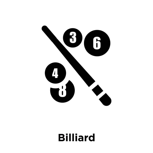 Більярдні Значок Вектор Ізольовані Білому Тлі Логотип Концепція Більярдні Знак — стоковий вектор