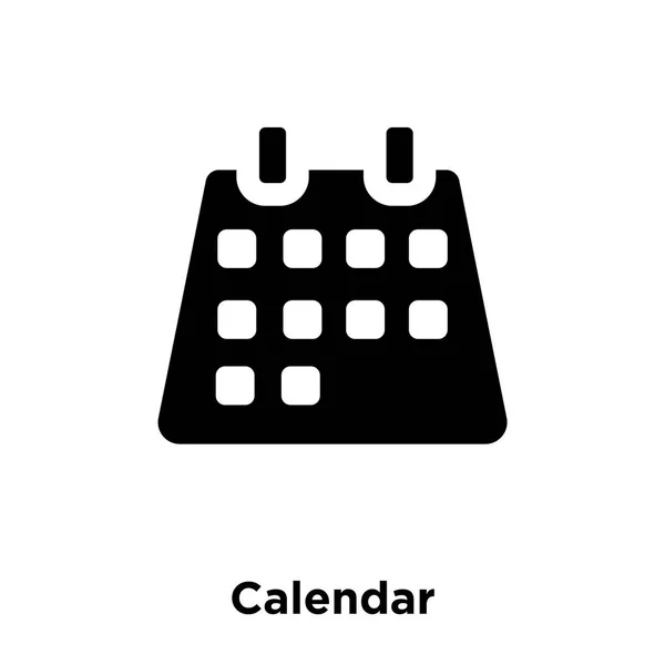 Vettore Icona Calendario Isolato Sfondo Bianco Concetto Logo Del Segno — Vettoriale Stock