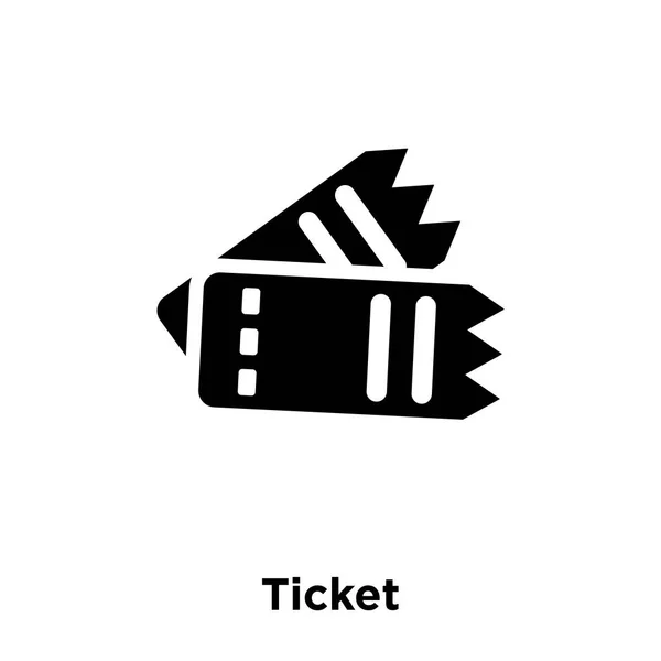 Vector Icono Billete Aislado Sobre Fondo Blanco Concepto Logotipo Ticket — Vector de stock