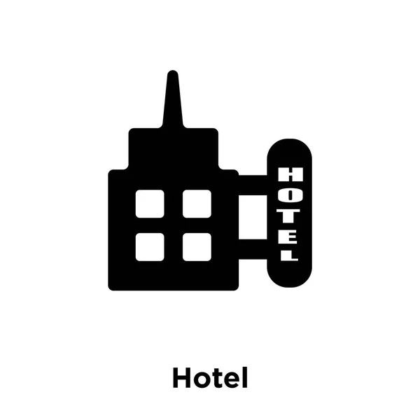 Vetor Ícone Hotel Isolado Fundo Branco Conceito Logotipo Sinal Hotel — Vetor de Stock