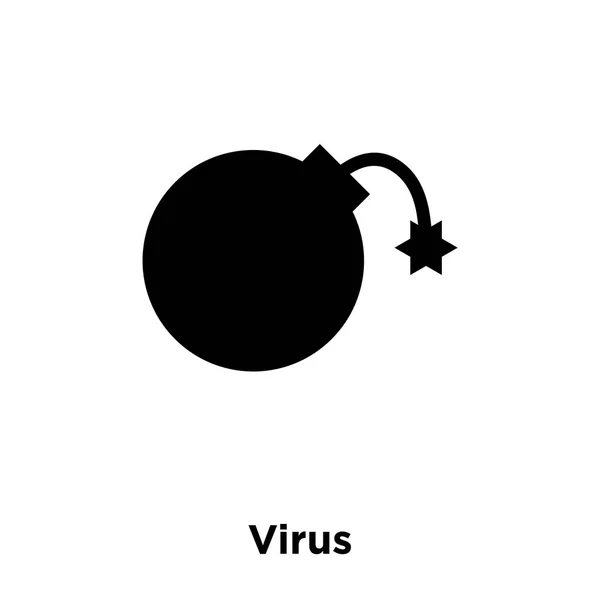 Vetor Ícone Vírus Isolado Fundo Branco Conceito Logotipo Sinal Vírus —  Vetores de Stock