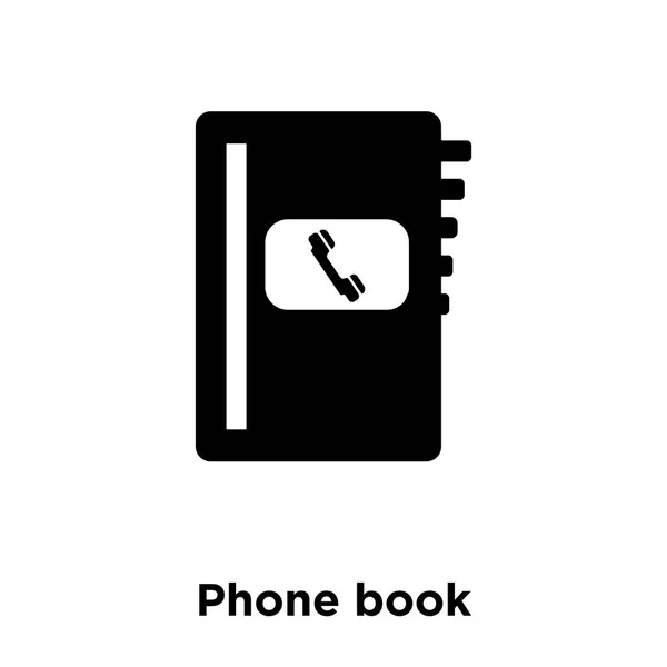 Вектор Иконки Телефонной Книги Изолирован Белом Фоне Концепция Логотипа Телефонной — стоковый вектор