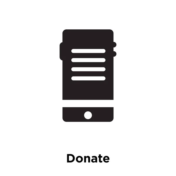 Spenden Symbol Vektor Isoliert Auf Weißem Hintergrund Logo Konzept Spenden — Stockvektor