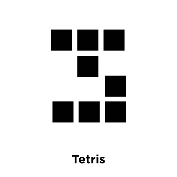 Tetris Icono Vector Aislado Sobre Fondo Blanco Concepto Logotipo Tetris — Vector de stock