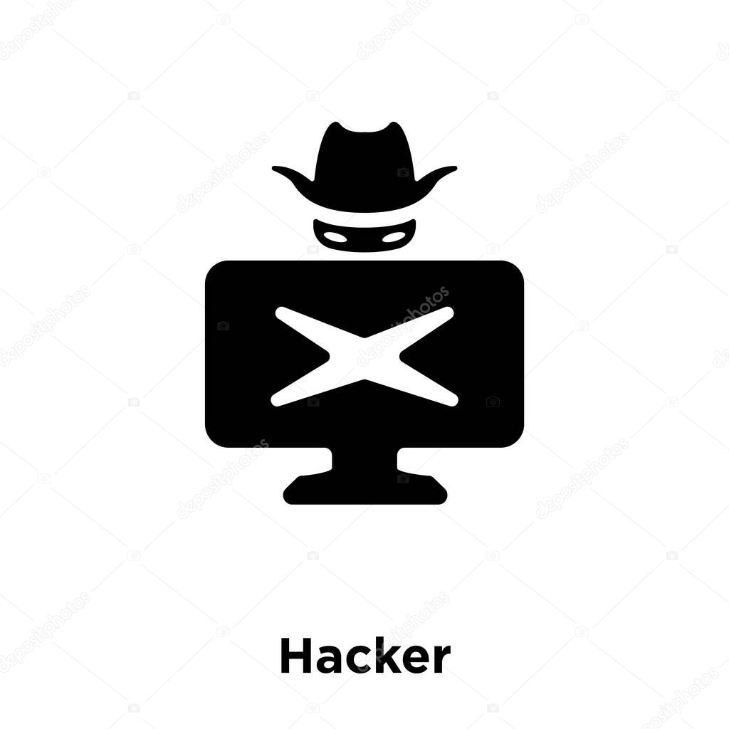 Hacker Icon Vector Isolated On White Background Logo Concept Of Hacker Sign On Transparent Background Filled Black Symbol Premium Vector In Adobe Illustrator Ai Ai Format Encapsulated Postscript Eps Eps Format