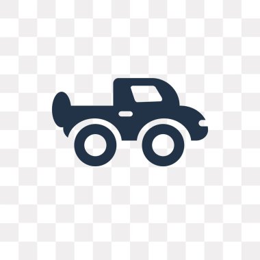 Saydam arka plan üzerinde kamyonet saydamlık kavramı izole kamyonet vektör simge kullandığınız web ve mobil olabilir