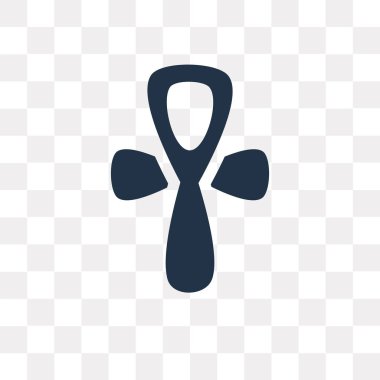Saydam arka plan üzerinde Ankh saydamlık kavramı izole ankh vektör simge kullandığınız web ve mobil olabilir