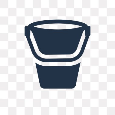 Saydam arka plan üzerinde su kova saydamlık kavramı izole su kova vektör simge kullandığınız web ve mobil olabilir