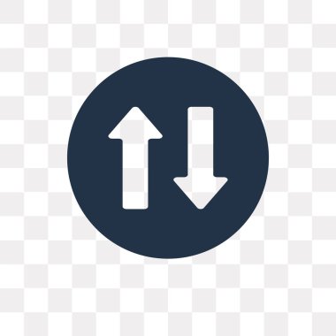 İki yol üzerinde şeffaf arka plan izole simge vektör, iki şekilde saydamlık kavramı kullanılan web ve mobil olabilir