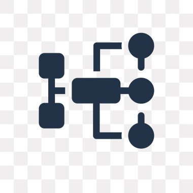 Saydam arka plan üzerinde akış saydamlık kavramı izole akışı vektör simge kullandığınız web ve mobil olabilir