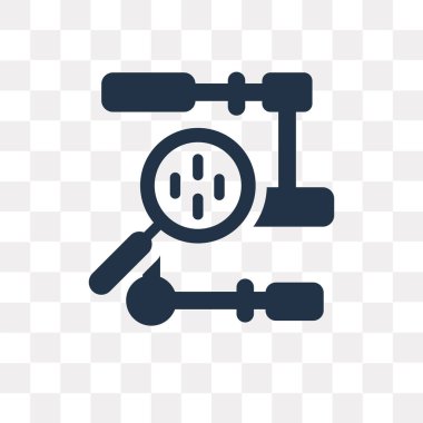 Saydam arka plan üzerinde algoritma saydamlık kavramı izole algoritması vektör simge kullandığınız web ve mobil olabilir