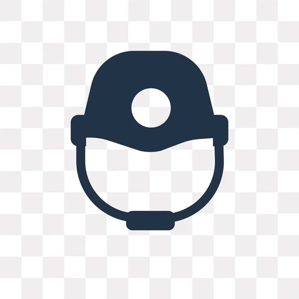 Firefighter Helmet Vector Icon Isolated Transparent Background Firefighter Helmet Transparency — Stock Vector