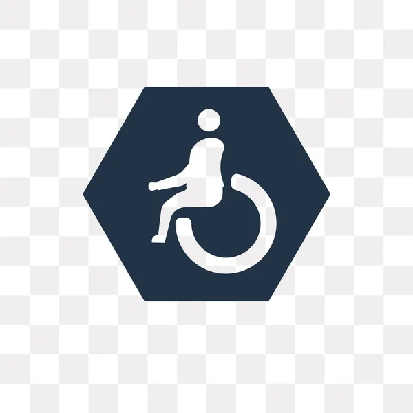 Handicap Vektorové Ikony Izolované Průhledné Pozadí Koncept Transparentnosti Handicap Může — Stockový vektor