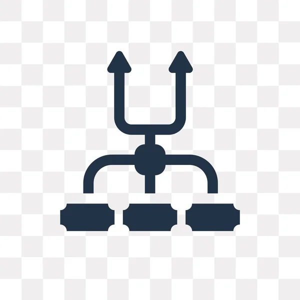 Diagram Vektor Ikon Elszigetelt Átlátszó Háttér Diagram Átláthatóság Koncepció Lehet — Stock Vector