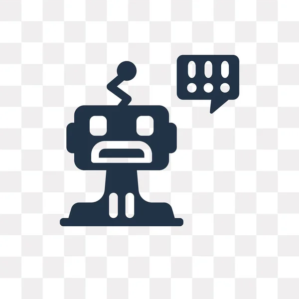 Kullandığınız Web Mobil Robot Vektör Simge Şeffaf Arka Plan Üzerinde — Stok Vektör