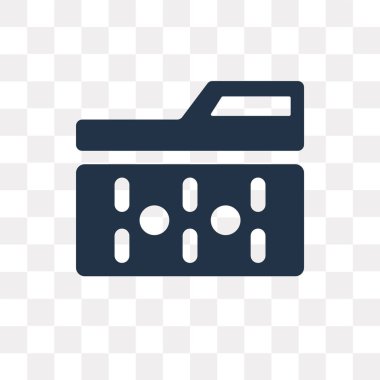 Saydam arka plan üzerinde ikili saydamlık kavramı izole ikili vektör simge kullandığınız web ve mobil olabilir