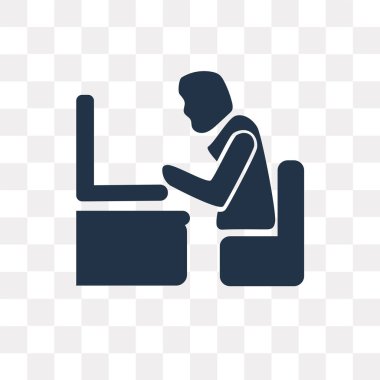 Adam izole şeffaf arka plan üzerinde dostum bilgisayar ekranı saydamlık kavramı ile bilgisayar ekranı vektör simgesi ile kullanılan web ve mobil olabilir