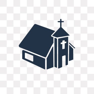 Saydam arka plan üzerinde kilise saydamlık kavramı izole kilise vektör simge kullandığınız web ve mobil olabilir