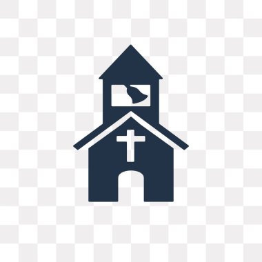 Saydam arka plan üzerinde kilise saydamlık kavramı izole kilise vektör simge kullandığınız web ve mobil olabilir