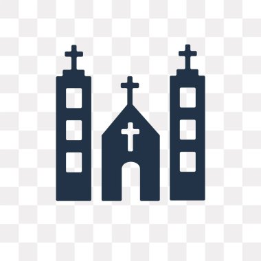 Saydam arka plan üzerinde kilise saydamlık kavramı izole kilise vektör simge kullandığınız web ve mobil olabilir