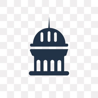 Saydam arka plan üzerinde anıt saydamlık kavramı izole anıt vektör simge kullandığınız web ve mobil olabilir