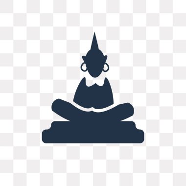 Buda vektör simge şeffaf arka plan üzerinde Buda saydamlık kavramı izole kullanılan web ve mobil olabilir