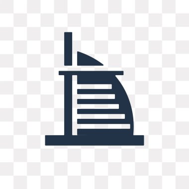 Saydam arka plan üzerinde Dubai saydamlık kavramı izole Dubai vektör simge kullandığınız web ve mobil olabilir