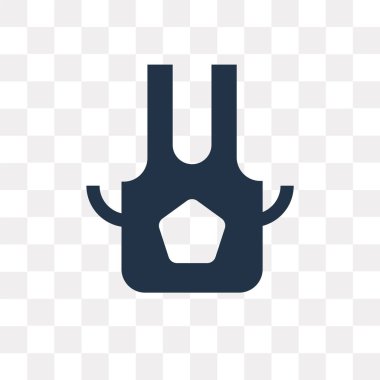 Saydam arka plan üzerinde önlük saydamlık kavramı izole önlük vektör simge kullandığınız web ve mobil olabilir