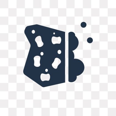 Saydam arka plan üzerinde sünger saydamlık kavramı izole sünger vektör simge kullandığınız web ve mobil olabilir