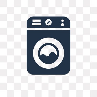Washing machine vector icon isolated on transparent background, Washing machine transparency concept can be used web and mobile clipart