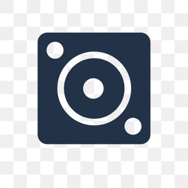 Kullandığınız web ve mobil hoparlör vektör simge şeffaf arka plan üzerinde hoparlör saydamlık kavramı izole olabilir