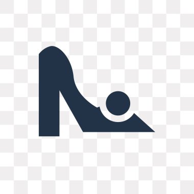 Yüksek topuk vektör simge şeffaf arka plan üzerinde yüksek topuk saydamlık kavramı izole kullanılan web ve mobil olabilir