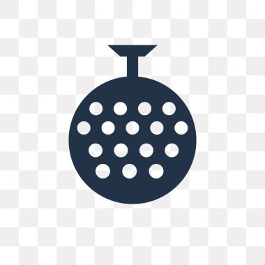 Disko topu vektör simge şeffaf arka plan üzerinde disko topu saydamlık kavramı izole kullanılan web ve mobil olabilir