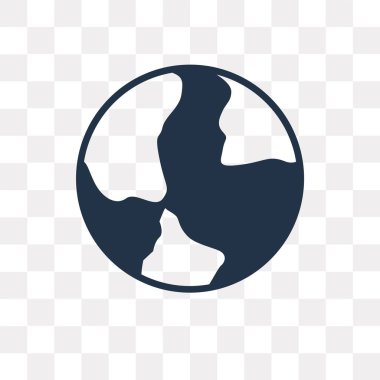 Saydam arka plan üzerinde dünya çapında saydamlık kavramı izole dünya çapında vektör simge kullandığınız web ve mobil olabilir