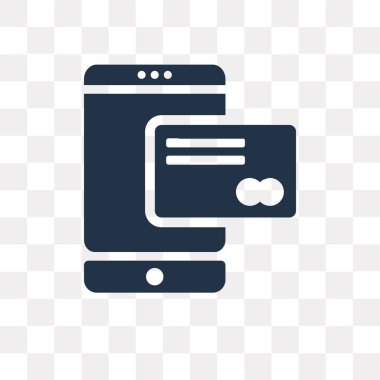 Kullandığınız web ve mobil ödeme vektör simge şeffaf arka plan üzerinde ödeme saydamlık kavramı izole olabilir