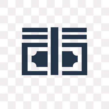 Saydam arka plan üzerinde para saydamlık kavramı izole para vektör simge kullandığınız web ve mobil olabilir