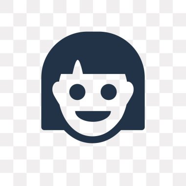 Mutlu izole vektör simge şeffaf arka plan üzerinde mutlu saydamlık kavramı kullanılan web ve mobil olabilir