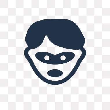 Saydam arka plan üzerinde hırsız saydamlık kavramı izole hırsız vektör simge kullandığınız web ve mobil olabilir