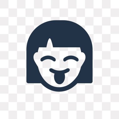 Saydam arka plan üzerinde Goofy saydamlık kavramı izole goofy vektör simge kullandığınız web ve mobil olabilir