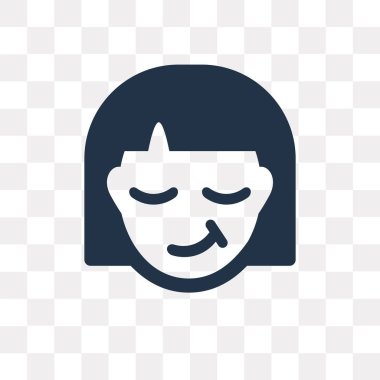 Kendini beğenmiş vektör simge şeffaf arka plan üzerinde kendini beğenmiş saydamlık kavramı izole kullanılan web ve mobil olabilir