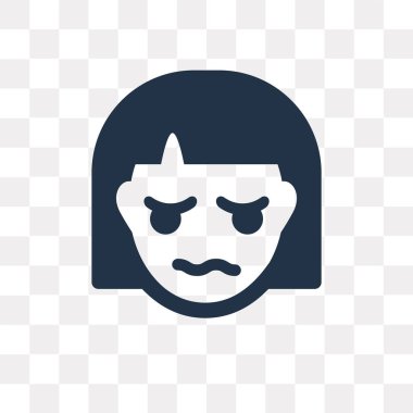 Üzgün izole vektör simge şeffaf arka plan üzerinde üzgün saydamlık kavramı kullanılan web ve mobil olabilir