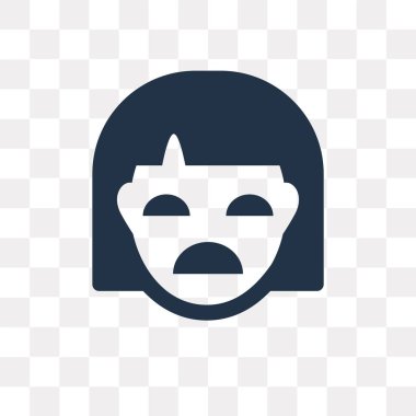 Saydam arka plan üzerinde kız saydamlık kavramı izole kız vektör simge kullandığınız web ve mobil olabilir